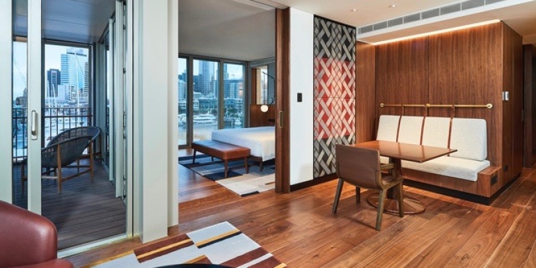 A harbour suite at Park Hyatt Auckland, opening in September
