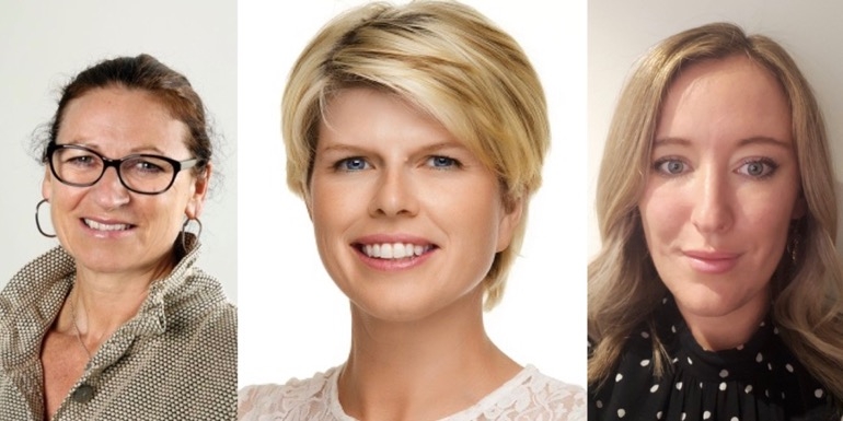 From left to right: Lee Picken, Gemma Wood, Jessica Skinner