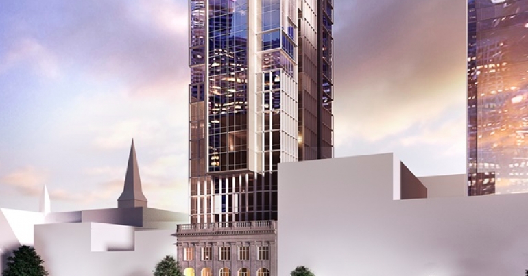 Artist's impression of the new-build Hotel Indigo
